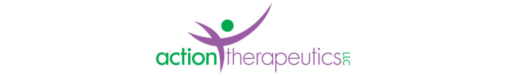 A purple and green logo for an in-therapy center.