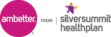 A logo for silver health, with the words " from " to " in front of it.